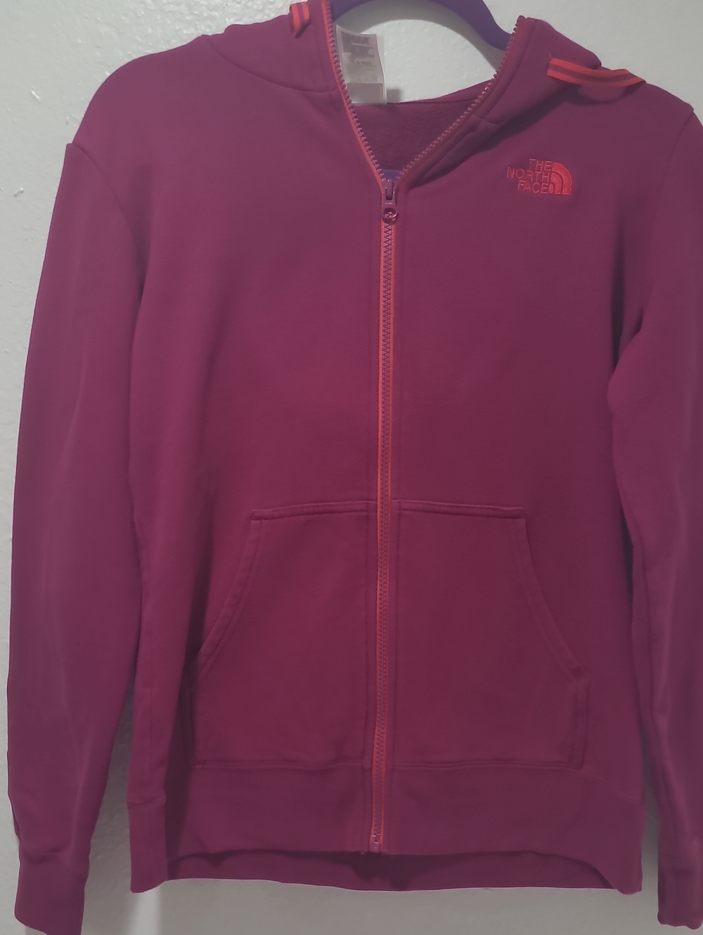 The North Face ' Magenta Full-Zip Hoodie
